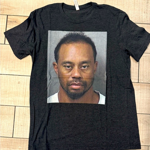 Bella Canvas Other - Tiger Woods mugshot T-Shirt